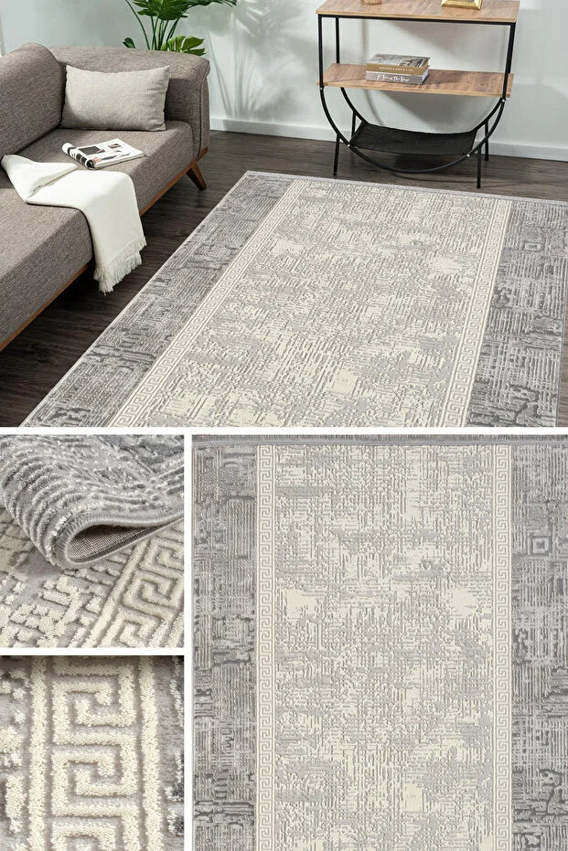 Vaila Antialerjik %100 Akrilik Dokuma Makine Kesme Yolluk Mutfak Koridor Salon Yatak Odası Halısı