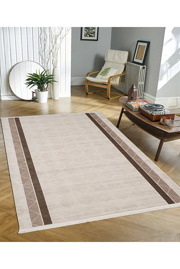 Taro  Antialerjik %100 Akrilik Dokuma Makine Kesme Yolluk Mutfak Koridor Salon Yatak Odası Halısı