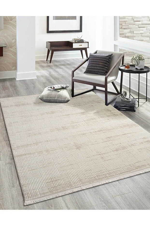 Etra  Antialerjik %100 Akrilik Dokuma Makine Kesme Yolluk Mutfak Koridor Salon Yatak Odası Halısı