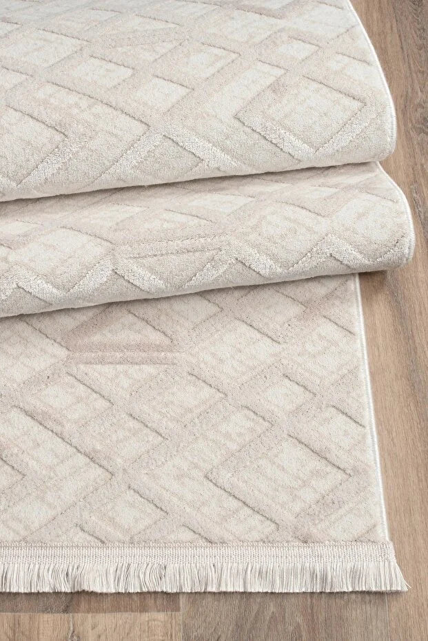 Tesso Antialerjik %100 Akrilik Dokuma Makine Kesme Yolluk Mutfak Koridor Salon Yatak Odası Halısı