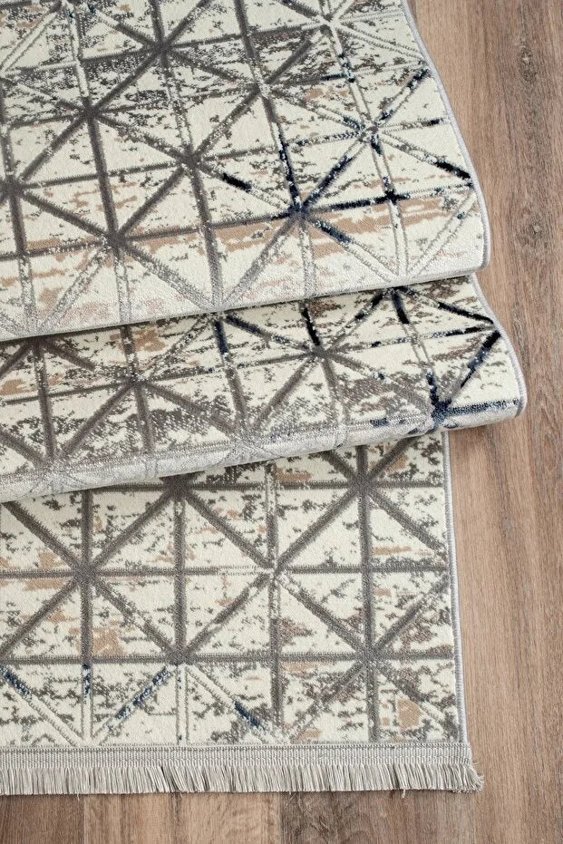 Ruvo  Antialerjik %100 Akrilik Dokuma Makine Kesme Yolluk Mutfak Koridor Salon Yatak Odası Halısı