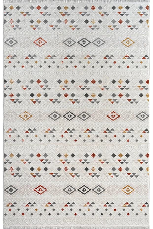 Noroa  Antialerjik %100 Akrilik Dokuma Makine Kesme Yolluk Mutfak Koridor Salon Yatak Odası Halısı