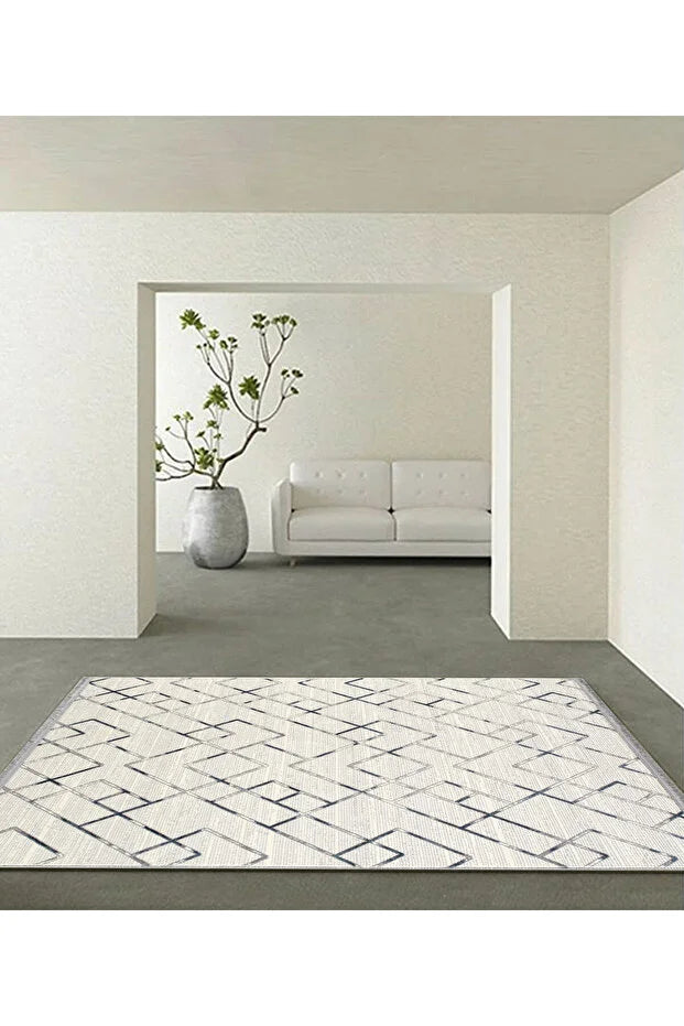 Kivo Antialerjik %100 Akrilik Dokuma Makine Kesme Yolluk Mutfak Koridor Salon Yatak Odası Halısı