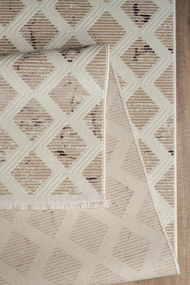 Nuvra  Antialerjik %100 Akrilik Dokuma Makine Kesme Yolluk Mutfak Koridor Salon Yatak Odası Halısı