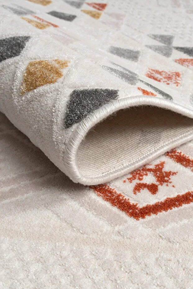 Noroa  Antialerjik %100 Akrilik Dokuma Makine Kesme Yolluk Mutfak Koridor Salon Yatak Odası Halısı