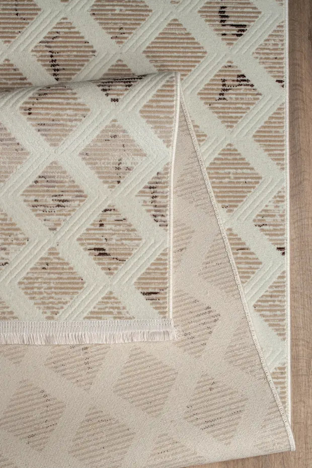 Zano  Antialerjik %100 Akrilik Dokuma Makine Kesme Yolluk Mutfak Koridor Salon Yatak Odası Halısı