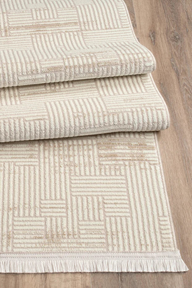 Etra  Antialerjik %100 Akrilik Dokuma Makine Kesme Yolluk Mutfak Koridor Salon Yatak Odası Halısı