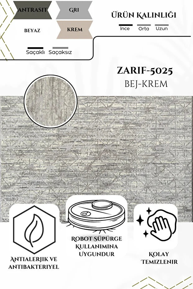 Venne Antialerjik %100 Akrilik Dokuma Makine Kesme Yolluk Mutfak Koridor Salon Yatak Odası Halısı