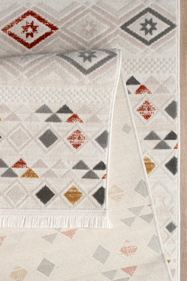 Noroa  Antialerjik %100 Akrilik Dokuma Makine Kesme Yolluk Mutfak Koridor Salon Yatak Odası Halısı