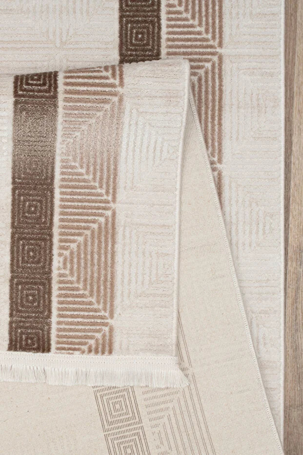 Taro  Antialerjik %100 Akrilik Dokuma Makine Kesme Yolluk Mutfak Koridor Salon Yatak Odası Halısı