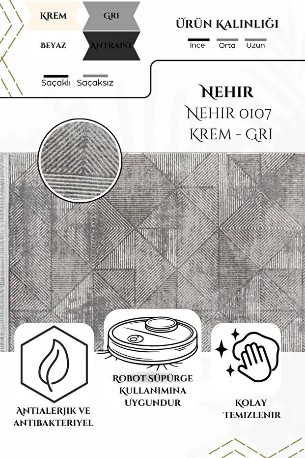 Velin  Antialerjik %100 Akrilik Dokuma Makine Kesme Yolluk Mutfak Koridor Salon Yatak Odası Halısı