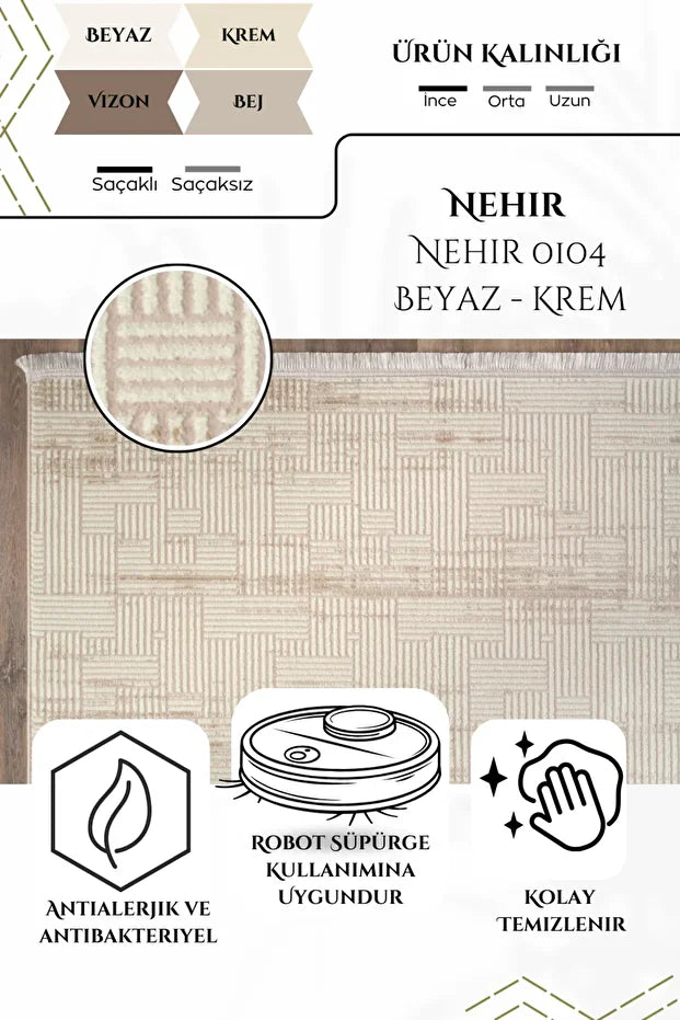 Tera Antialerjik %100 Akrilik Dokuma Makine Kesme Yolluk Mutfak Koridor Salon Yatak Odası Halısı