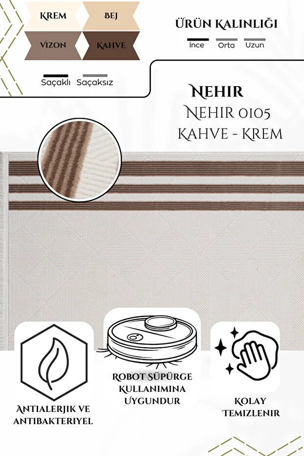 Vonn  Antialerjik %100 Akrilik Dokuma Makine Kesme Yolluk Mutfak Koridor Salon Yatak Odası Halısı