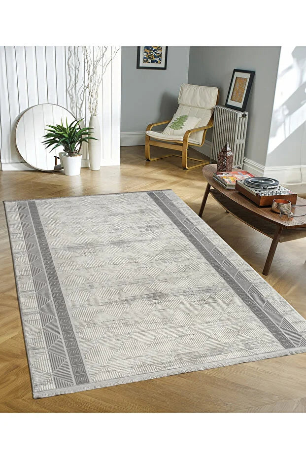 Kyna  Antialerjik %100 Akrilik Dokuma Makine Kesme Yolluk Mutfak Koridor Salon Yatak Odası Halısı