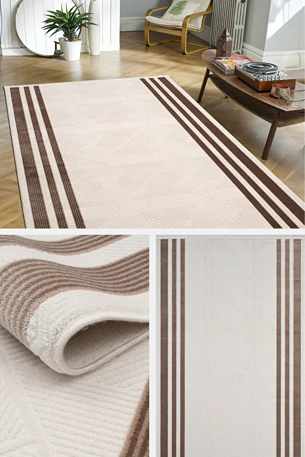 Vonn  Antialerjik %100 Akrilik Dokuma Makine Kesme Yolluk Mutfak Koridor Salon Yatak Odası Halısı